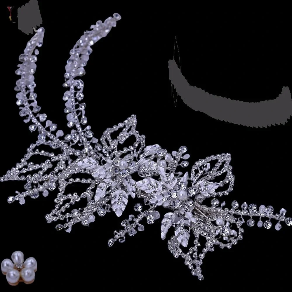 Elegant Silver Crystal Hair Accessory